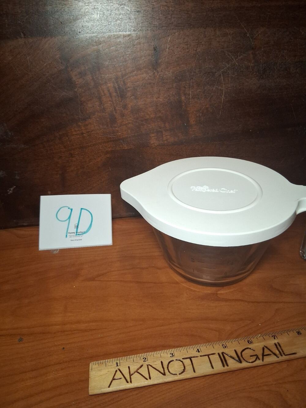 Pampered Chef 4 Cup Glass Measuring Cup With Lid